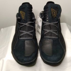 adidas Dame 6 Leather Black Gold Mens